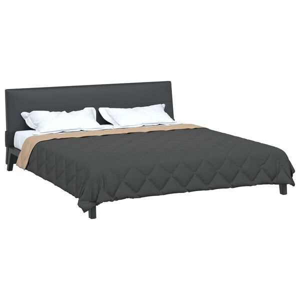 vidaXL Kes&auml;peitto Antrasiitti ja taupe 200 x 200 cm Mikrokuitu