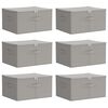 vidaXL S&auml;ilytyslaatikko 6 kpl Kuitukangas 50 x 30 x 25 cm 37,5 L