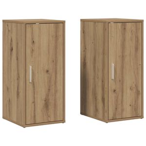 vidaXL kenk&auml;kaapit 2 kpl Artisan Oak 32x35x70 cm Engineered Wood