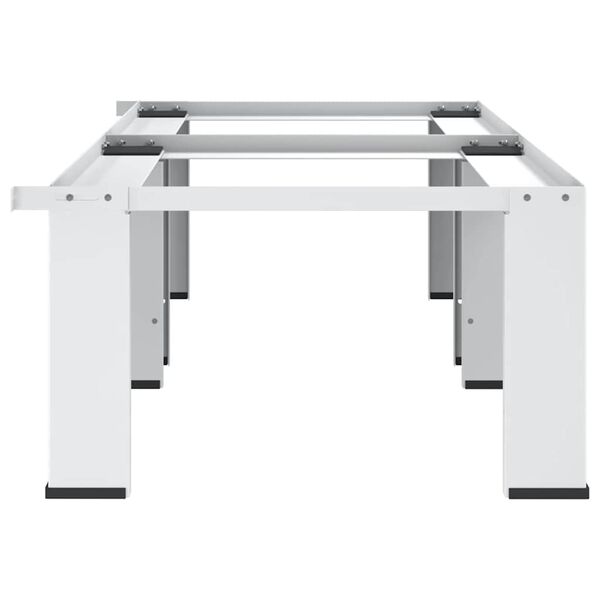 vidaXL Pesukoneen ja kuivausrummun korokejalusta valkoinen