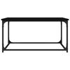 vidaXL Sohvap&ouml;yt&auml; musta 80x50x40 cm tekninen puu ja rauta