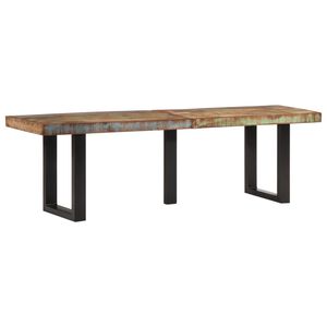 vidaXL Penkki 160 cm kierr&auml;tetty t&auml;yspuu ja ter&auml;s