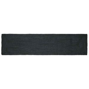 vidaXL Alue Matto Tummanharmaa 60 x 250 cm Juutti