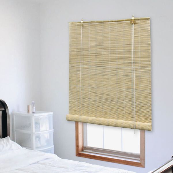 vidaXL Rullaverho bambu 140x220 cm luonnollinen