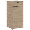 vidaXL Puutarhan s&auml;ilytyskaappi beige 55x55x111 cm polyrottinki