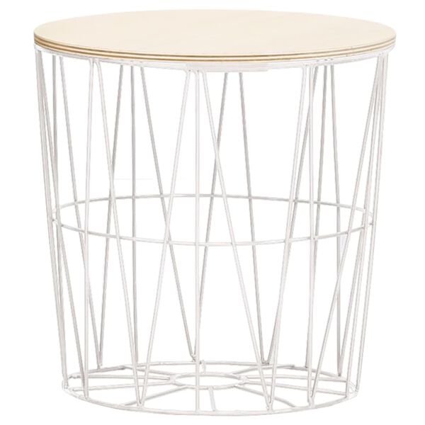 vidaXL Sohvapöytä 4 kpl valkoinen