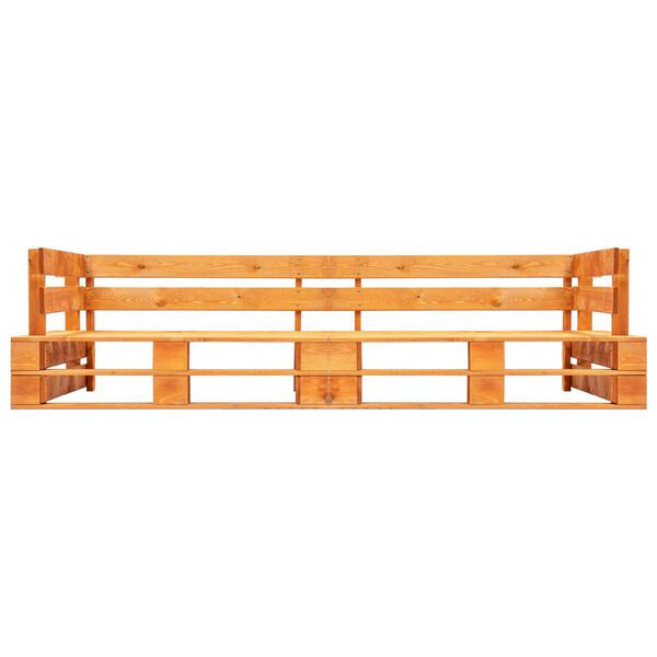 vidaXL Puutarhan lavasohva 2-istuttava hunajanruskea puu