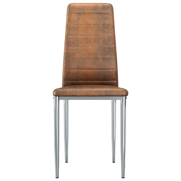 vidaXL Ruokatuolit 2 pcs Ruskea 41.5 x 48 x 99 cm