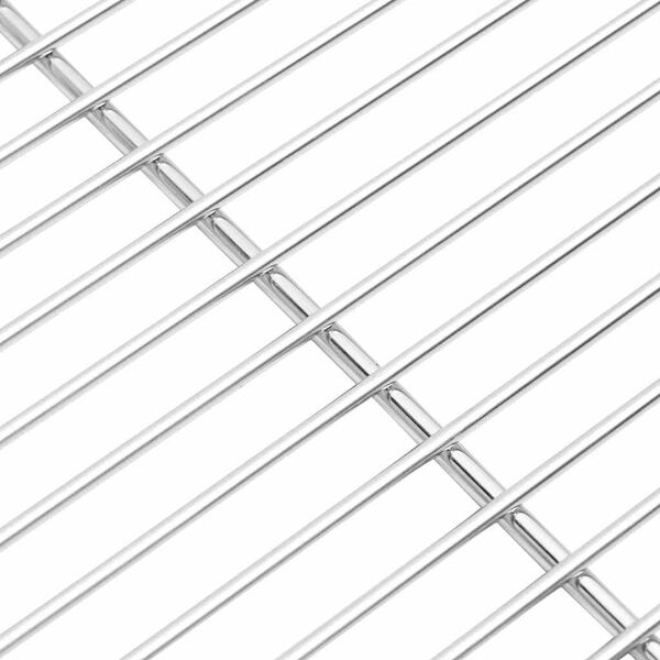 vidaXL Grilliritil&auml; Hopea 47 x 32,5 cm Ruostumaton ter&auml;s