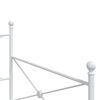 vidaXL Päiväsänky ilman patjaa Valkoinen 100x200 cm Teräs