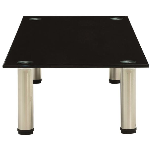 vidaXL TV-taso musta 100x35x17 cm karkaistu lasi