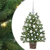 vidaXL Tekojoulukuusi 150 LED-valoilla Vihre&auml; 75 cm PE ja PVC