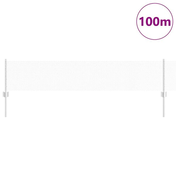 vidaXL Aita ja Tuki Hopea 0,4 x 100 m Ter&auml;s