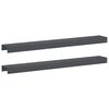 vidaXL Puutarhan reunusprofiili 2 kpl 100 x 15 x 5 cm Ter&auml;s