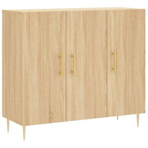 vidaXL Senkki Sonoma-tammi 90x34x80 cm tekninen puu