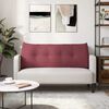 vidaXL Selk&auml;tyyny Viininpunainen 120 x 24 x 50 cm kangas