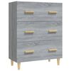 vidaXL Senkki harmaa Sonoma 70x34x90 cm tekninen puu