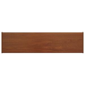 vidaXL Ikkunakynnys Ruskea puu 80 x 20 x 4,5 cm Polyvinyylikloridi