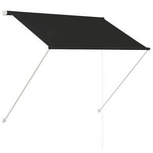 vidaXL Sis&auml;&auml;nkelattava markiisi 150x150 cm antrasiitti