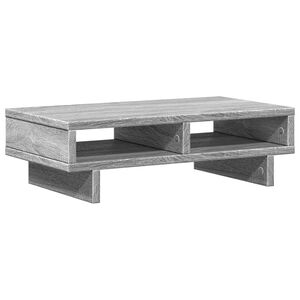 vidaXL N&auml;ytt&ouml;teline harmaa Sonoma 50x27x15 cm tekninen puu
