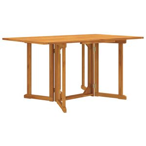vidaXL Kokoontaittuva puutarhan perhosp&ouml;yt&auml; 150x90x75 cm t&auml;ysi tiikki