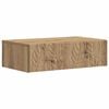 vidaXL Sein&auml;lle Asennettava Sivup&ouml;yt&auml; 87,5 x 34,5 x 17 cm Tekninen puu