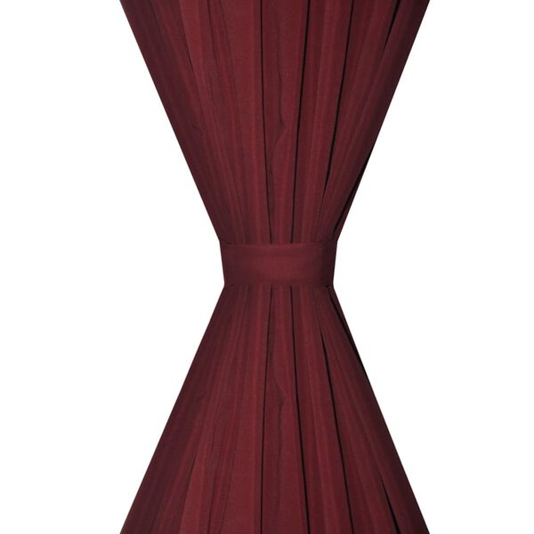 vidaXL Pimennysverhot 2 kpl kaksi kerrosta 140x245 cm viininpunainen