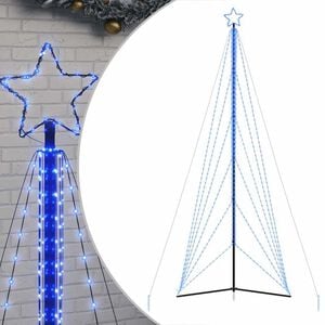 vidaXL LED joulukuusi 861 sinist&auml; LED-valoa 478 cm