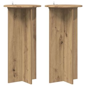 vidaXL Kasviteline 2 pcs Artisaanitammi 40 x 40 x 80 cm Tekninen puu