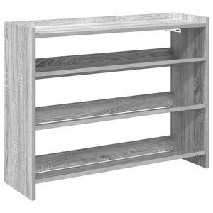 vidaXL Kenk&auml;teline harmaa Sonoma 80x25x62 cm tekninen puu