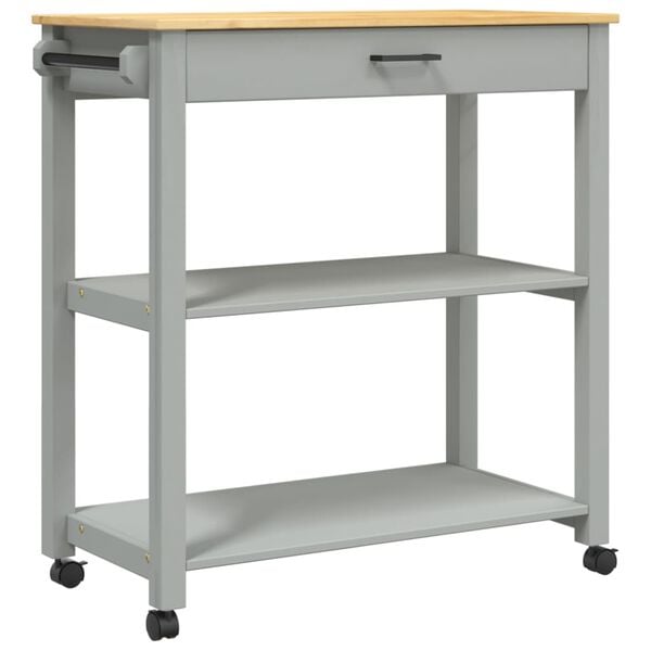 vidaXL Keitti&ouml;vaunu MONZA 84x40x88,5 cm t&auml;ysi m&auml;nty