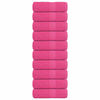 vidaXL Pesupyyhkeet SAMMAKO 10 kpl Vaaleanpunainen 30x30 cm 360 gsm
