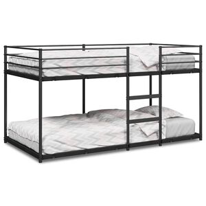 vidaXL Kerross&auml;nky ilman patjaa musta 90x200 cm ter&auml;s