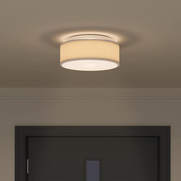 vidaXL Kattovalo Harmaanruskea 30 x 13.5 cm kangas