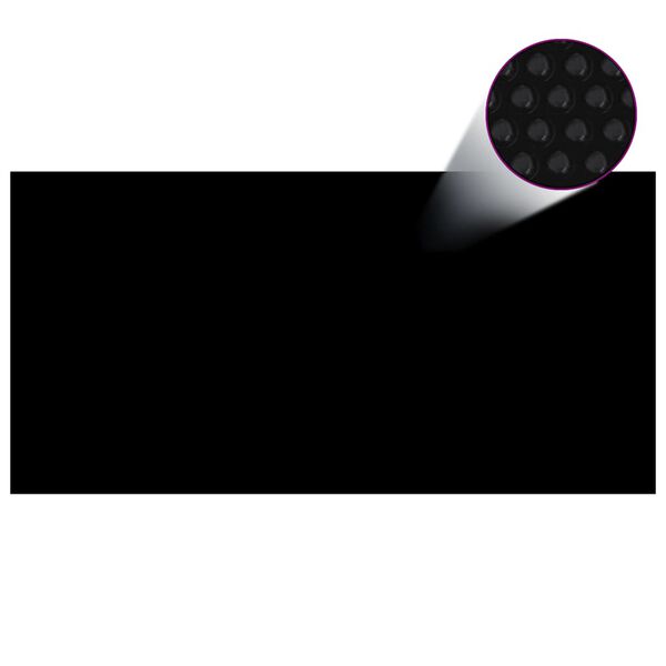 vidaXL Kelluva uima-altaan PE-aurinkoenergiakalvo 1200x600cm sinimusta