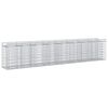 vidaXL Gabion Kohotettu Peti 3 kpl 400 x 50 x 80 cm Galvanoitu ter&auml;s