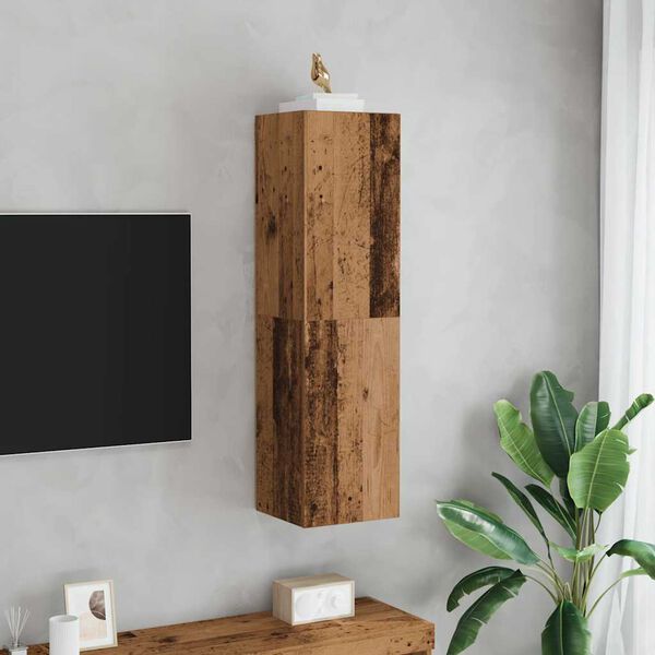 vidaXL TV Kaappi Old Wood 30,5x30x110 cm tekninen puu