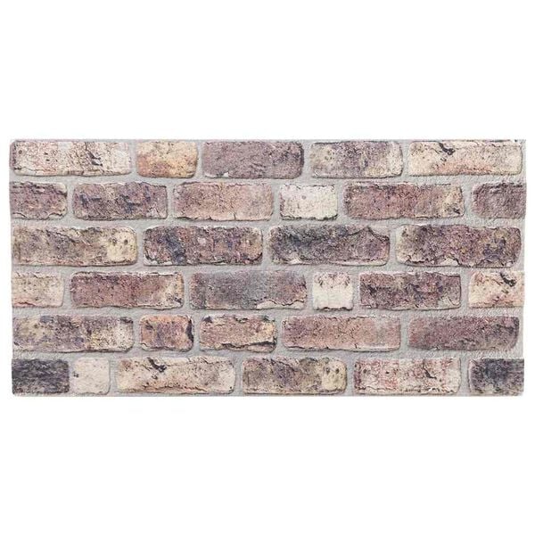 vidaXL 3D-sein&auml;paneelit 10 kpl tummanruskea 100x50 cm EPS