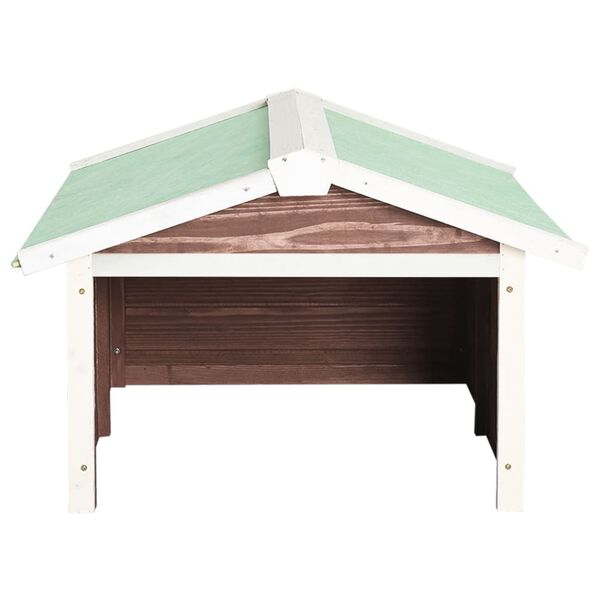 vidaXL Robottiruohonleikkurin katos 72x87x50cm mokkavalkoinen kuusi