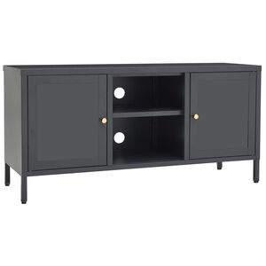 vidaXL TV-taso antrasiitti 105x35x52 cm ter&auml;s ja lasi