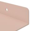 vidaXL Kelluva hylly 4 pcs Pinkki 100 x 9 x 2,5 cm Ter&auml;s