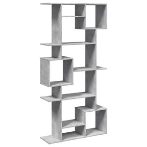 vidaXL Kirjahylly betoninharmaa 92x29x188 cm lastulevy