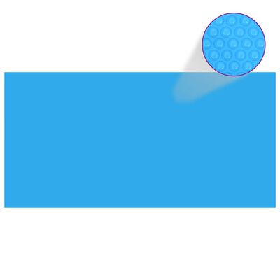 Suorakaiteen Muotoinen Uima-altaan Suoja 549 x 274 cm PE Sininen