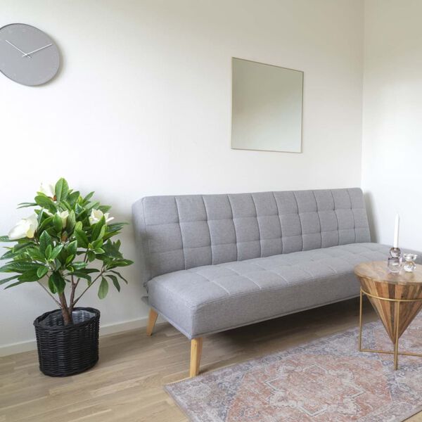 House Nordic Neli&ouml;nmuotoinen peili Daisy messinki