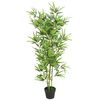 vidaXL Tekokasvi ruukulla bambu 120 cm vihre&auml;