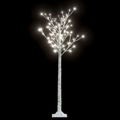 vidaXL Joulukuusi 140 LED 1,5 m kylmä valkoinen paju ulos/sisälle