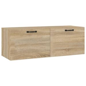vidaXL Sein&auml;kaappi Sonoma-tammi 100x36,5x35 cm tekninen puu