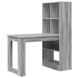vidaXL P&ouml;yt&auml; Harmaa Sonoma Tekninen puu 122 x 67 x 145 cm