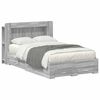 vidaXL S&auml;nkykehys varastolla p&auml;&auml;tyll&auml; Harmaa Sonoma 4FT Small Double