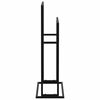 vidaXL Vapaasti seisova pyyheteline musta 48x24x78,5 cm rauta